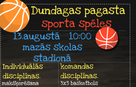 13. augustā – Dundagas pagasta sporta spēles!