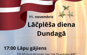 11. novembrī Dundagā tiks atzīmēta Lāčplēša diena.
