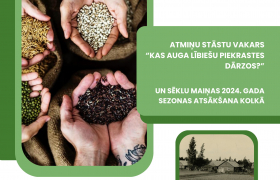 On February 22nd at 5:00 PM, at the Livonian community house at Kolka, there will be an Evening of Memory Stories titled «What grew in the Livonian coastal gardens?» and the start of the seed exchange season.
