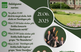 21. jūnijā Dundagas vidusskolas 80. gadskārtas salidojums.