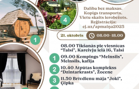 21. oktobrī Talsu novada tūrisma uzņēmēju savstarpējais pieredzes apmaiņas brauciens
