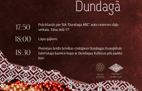 11. novembrī plkst. 18.00 Lāčplēša dienas Lāpu gājiens Dundagā
