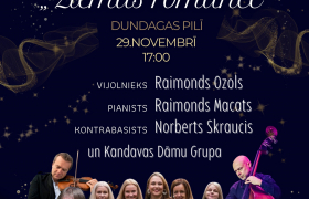29. novembrī plkst. 17.00 Dundagas pilī koncerts 